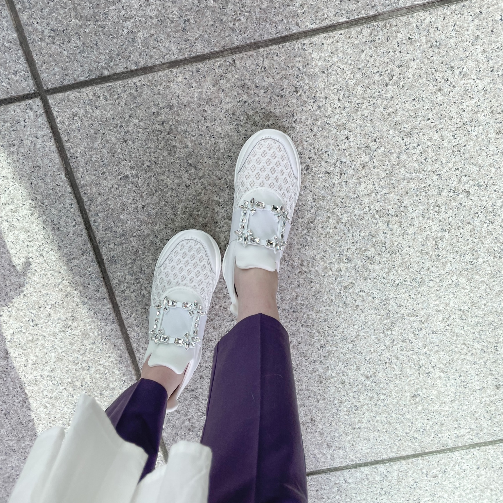 楽天1位 シリーズ累計10万足》 ロゴ有り ビジュー スニーカー