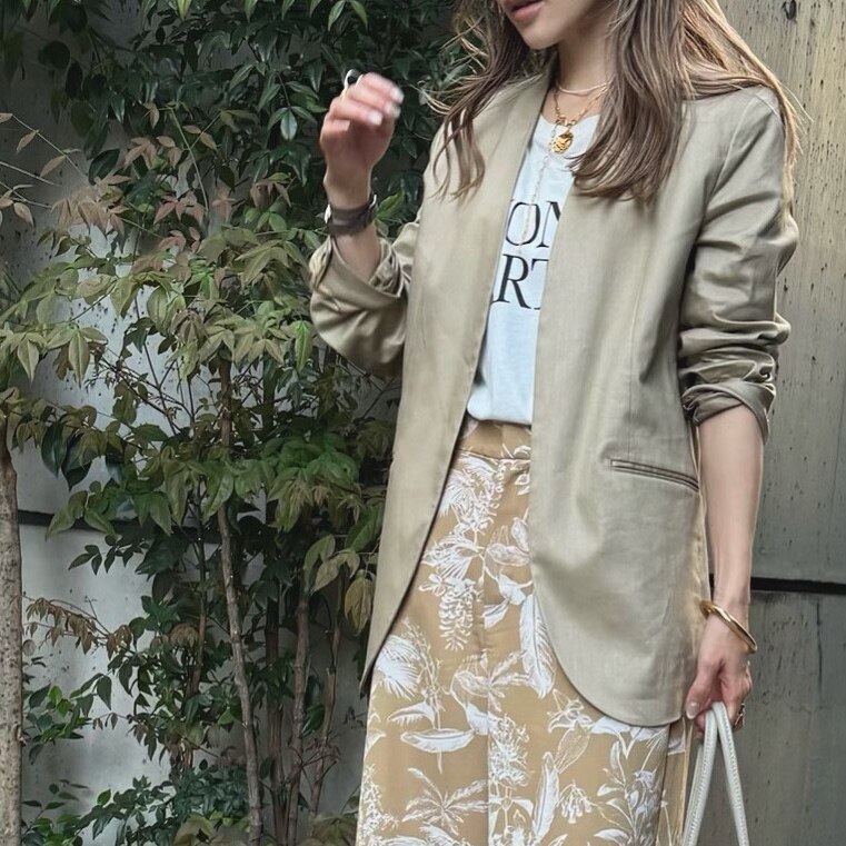 SALE／60%OFF】BARNYARDSTORM ラミー混ノーカラージャケット