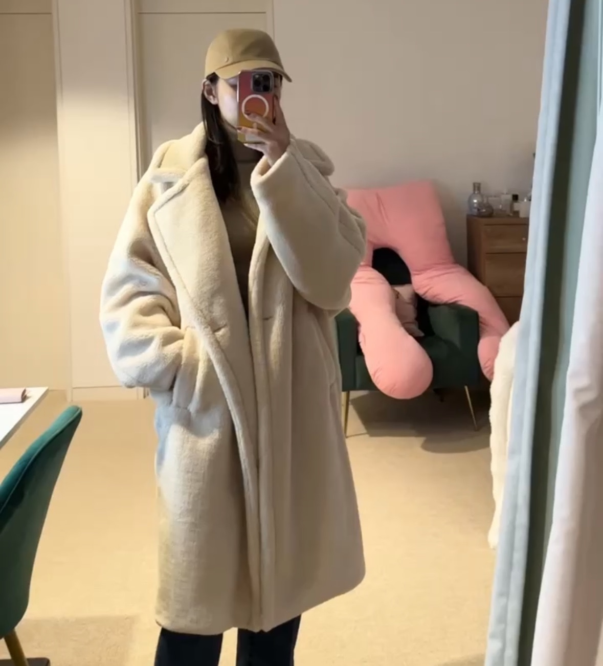 テディベアコート コート レディース ロングコート アウター 冬