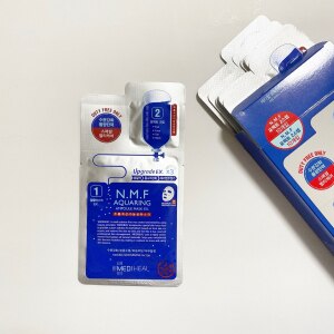 メディヒール N M F 限定版クリーム付 メディヒール Mediheal アクアリングアンプルマスク 10枚 シートパック シートマスク クリーム付 Aquaring Ampoule Sheet Mask アップグレード Cream 付 セット 2ステップ Nmf 青 韓国コスメ Room 欲しい に出会える