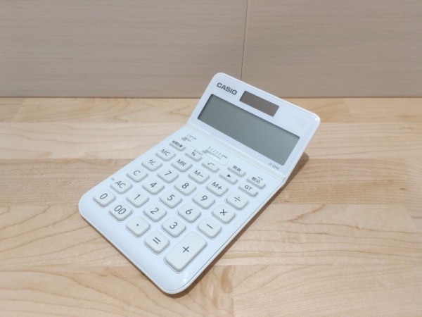 CASIO｜カシオ スタイリッシュ電卓 ホワイト JF-S200-WE-N [12桁