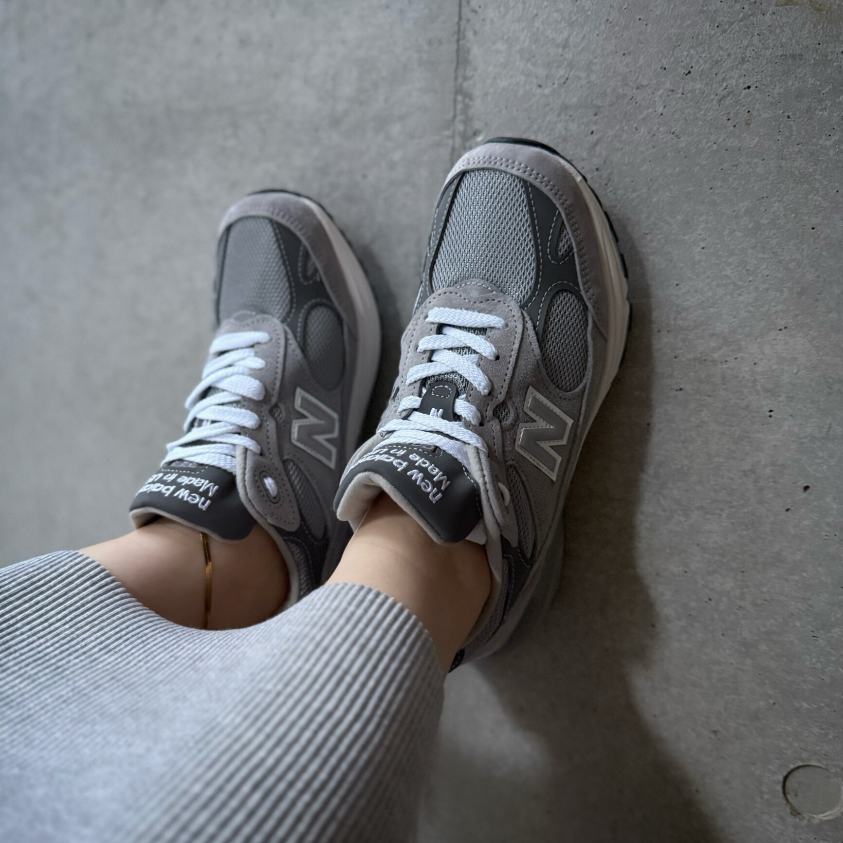 【お買い物マラソン限定クーポン配布中！】NEW BALANCE MR993GL "MADE IN USA" GRAY × WHITE ニューバランス 993 スニーカー ( グレー 灰色 D 2E アメリカ製 メンズ )