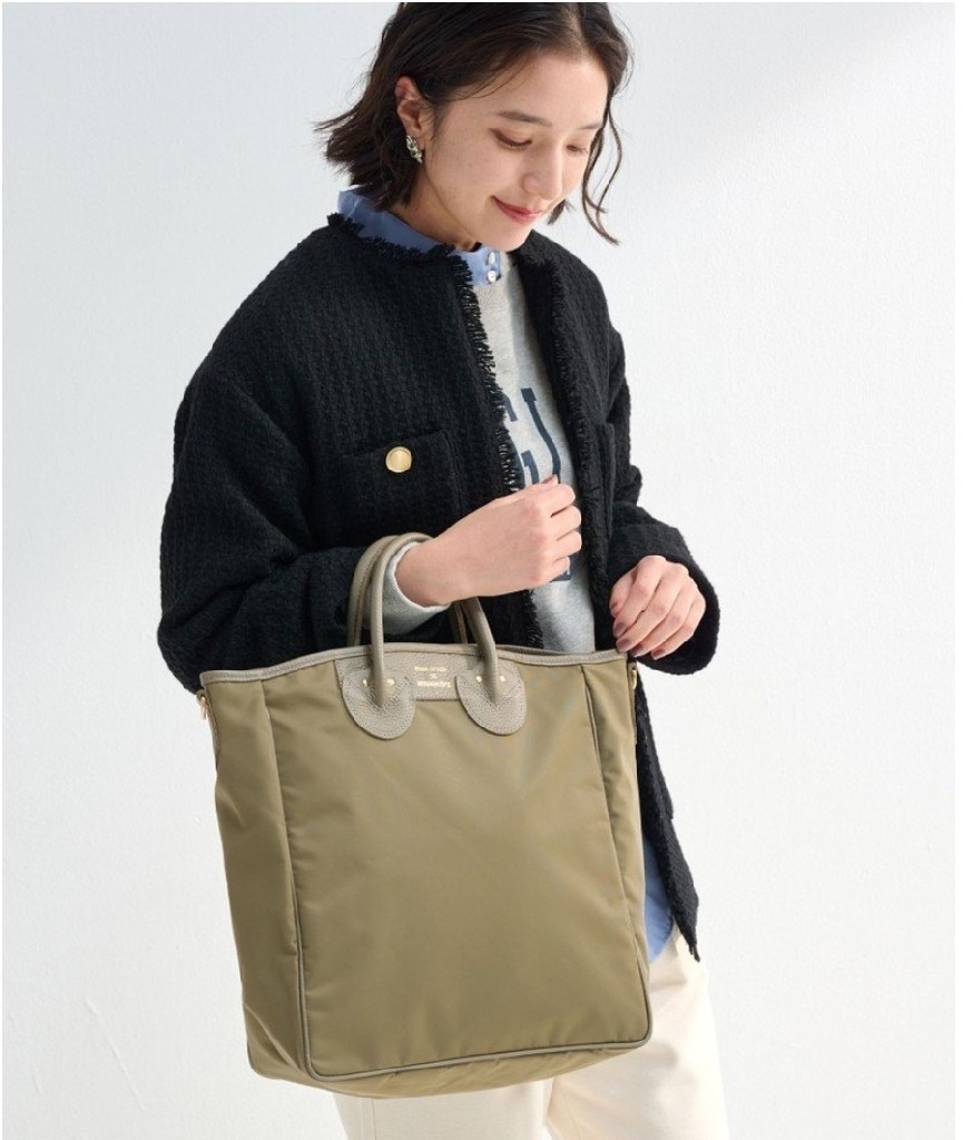 【green label別注】YOUNG&OLSEN トートバッグ　未使用品 グリーンレーベル別注 young&olsen ミディアムトートバッグ 中古・古着