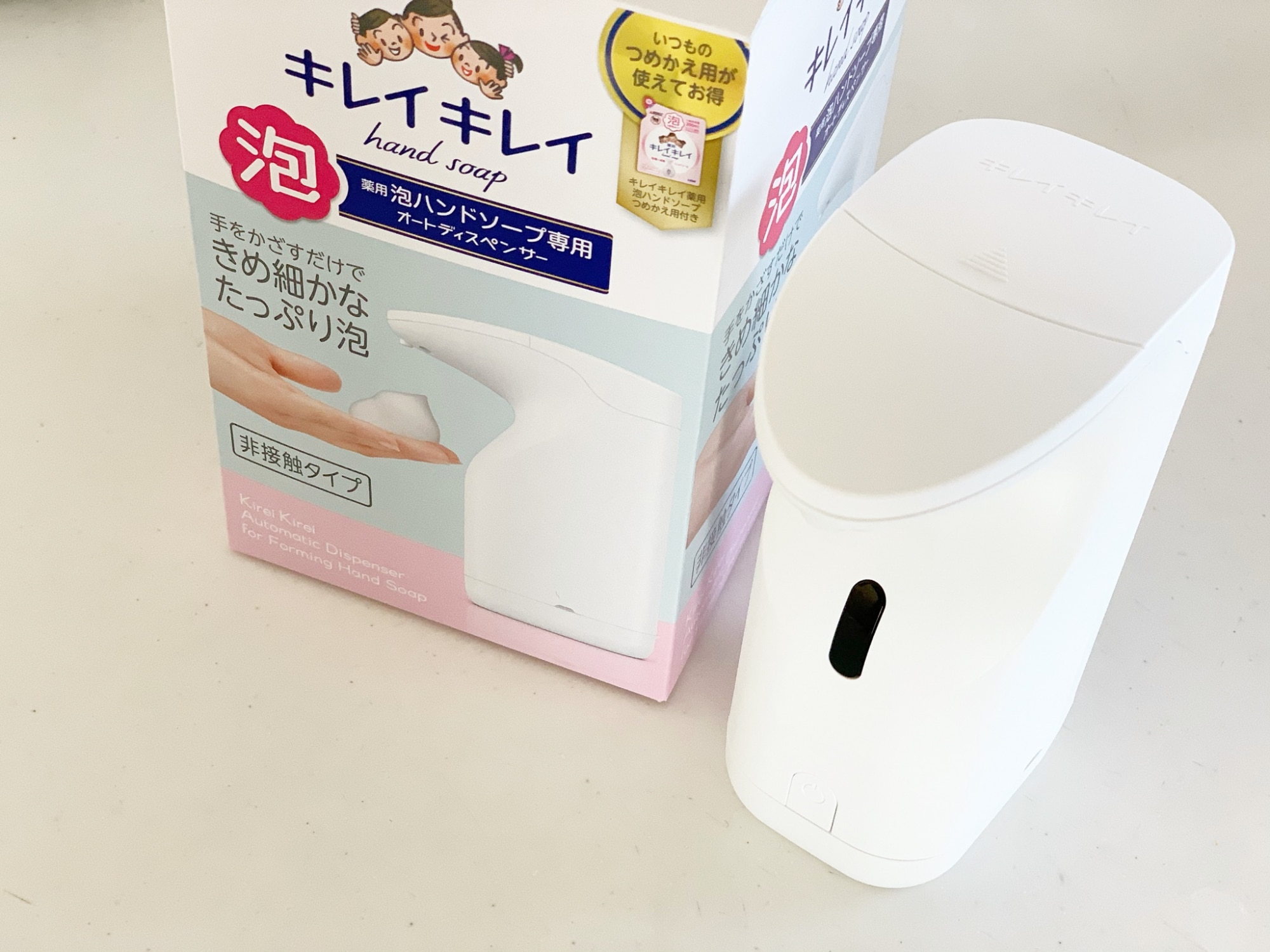 キレイキレイ 泡ハンドソープ専用 オートディスペンサー　6セット キレイキレイ 薬用泡ハンドソープ専用オートディスペンサー+