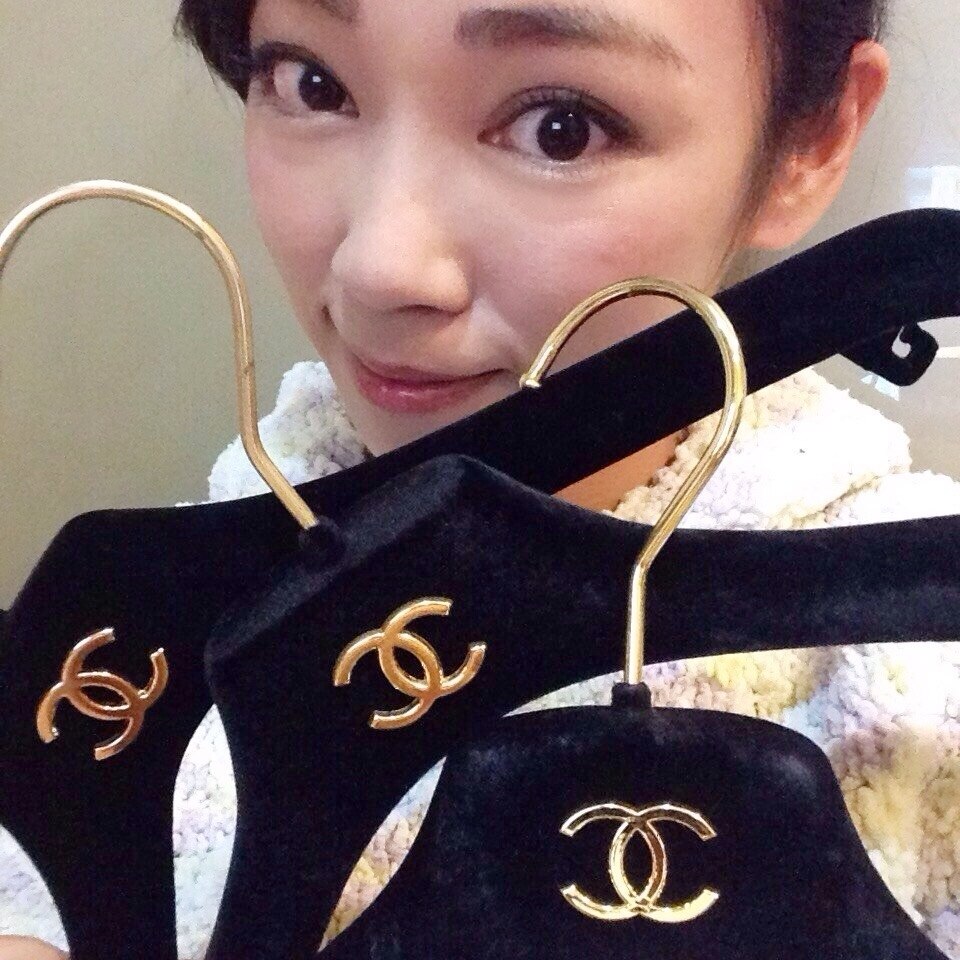 CHANEL ハンガーおまかせ3本セット 黒 CL10430 【中古】