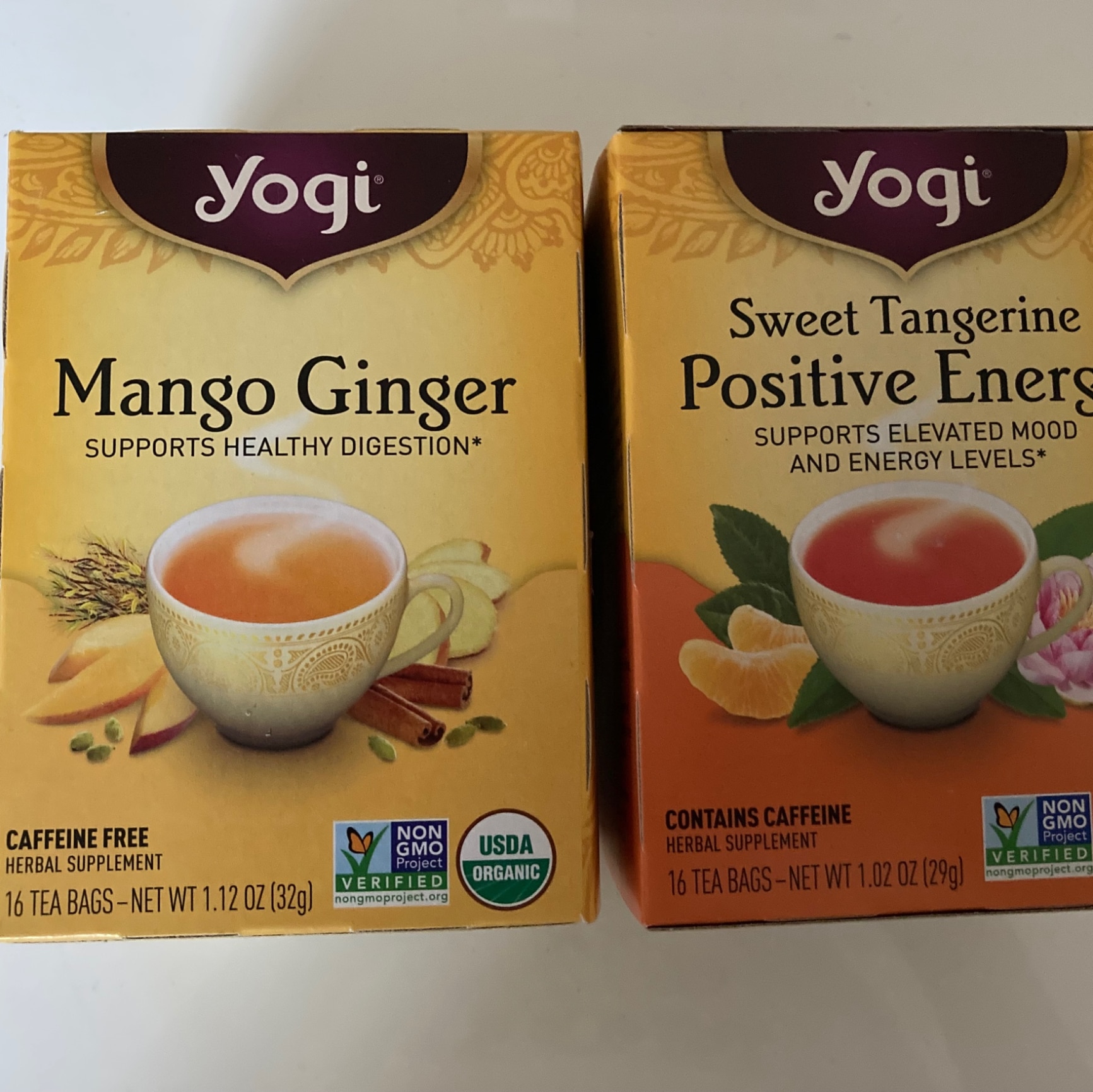 ヨギティー マンゴー・ジンジャー ハーブティー 16包 32g (1.12oz) Yogi Tea Mango Ginger Tea