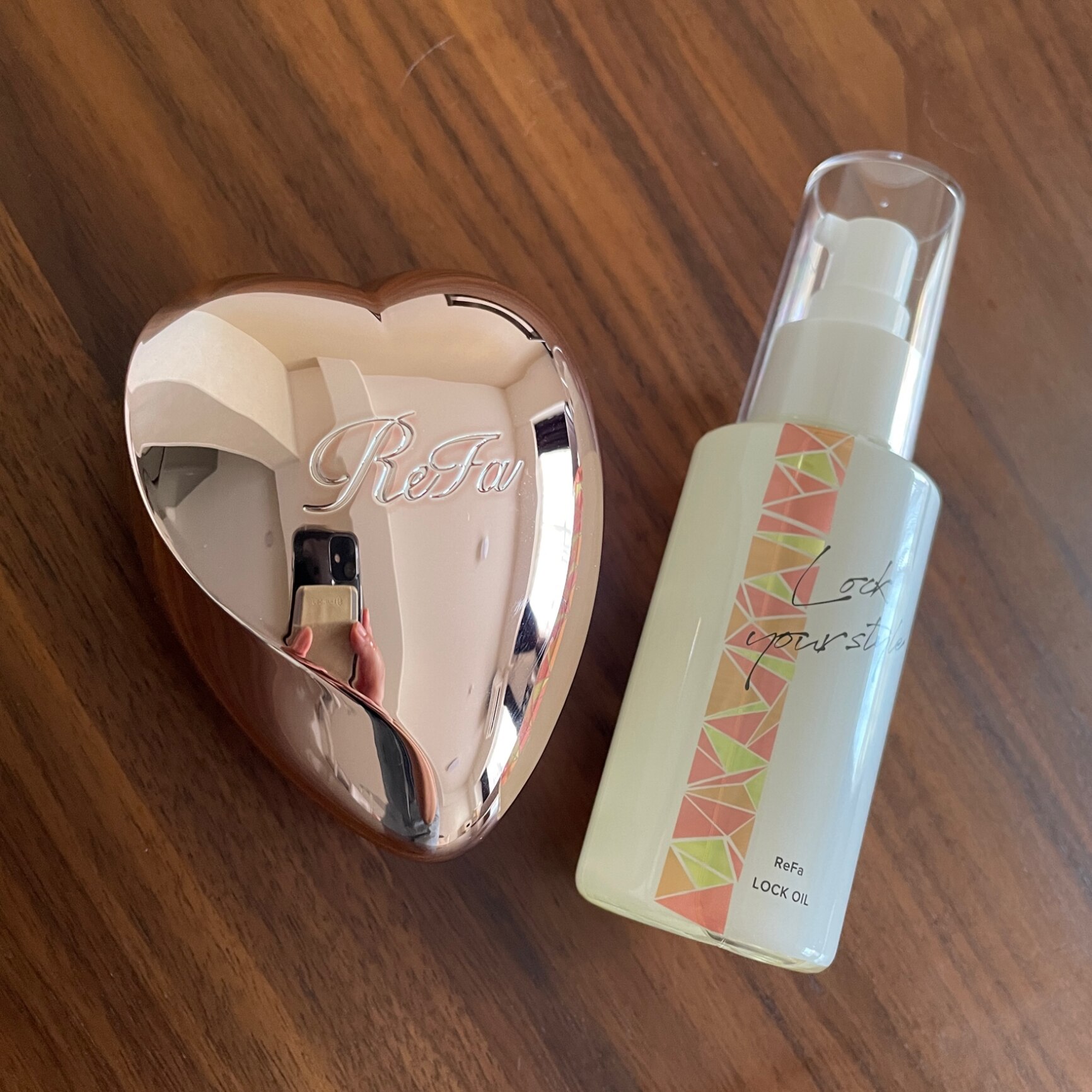 リファハートブラシ & リファロックオイル セット ReFa HEART BRUSH 