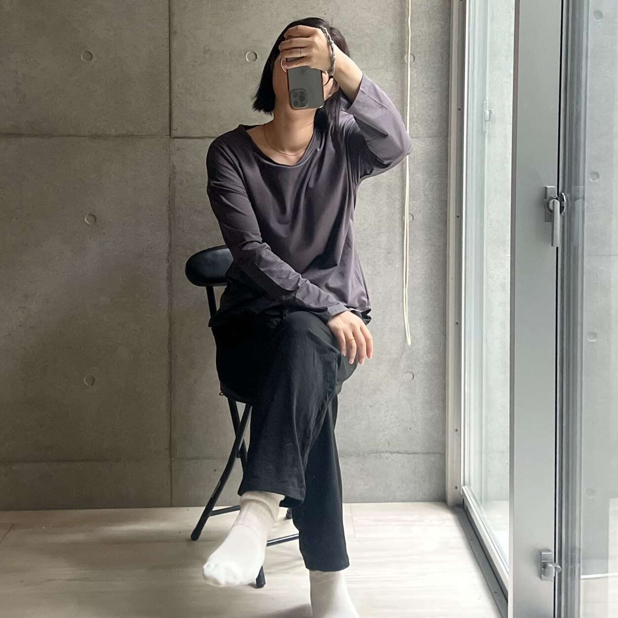 【完売】【ノーブラ派専用】 裏起毛登場 ルームウェア セットアップ パッド付き パッド 部屋着 パジャマ ゆったり ワイドパンツ ロンT 長袖 パンツ 上下セット 【 パッド付きルームウェアセットアップ 】