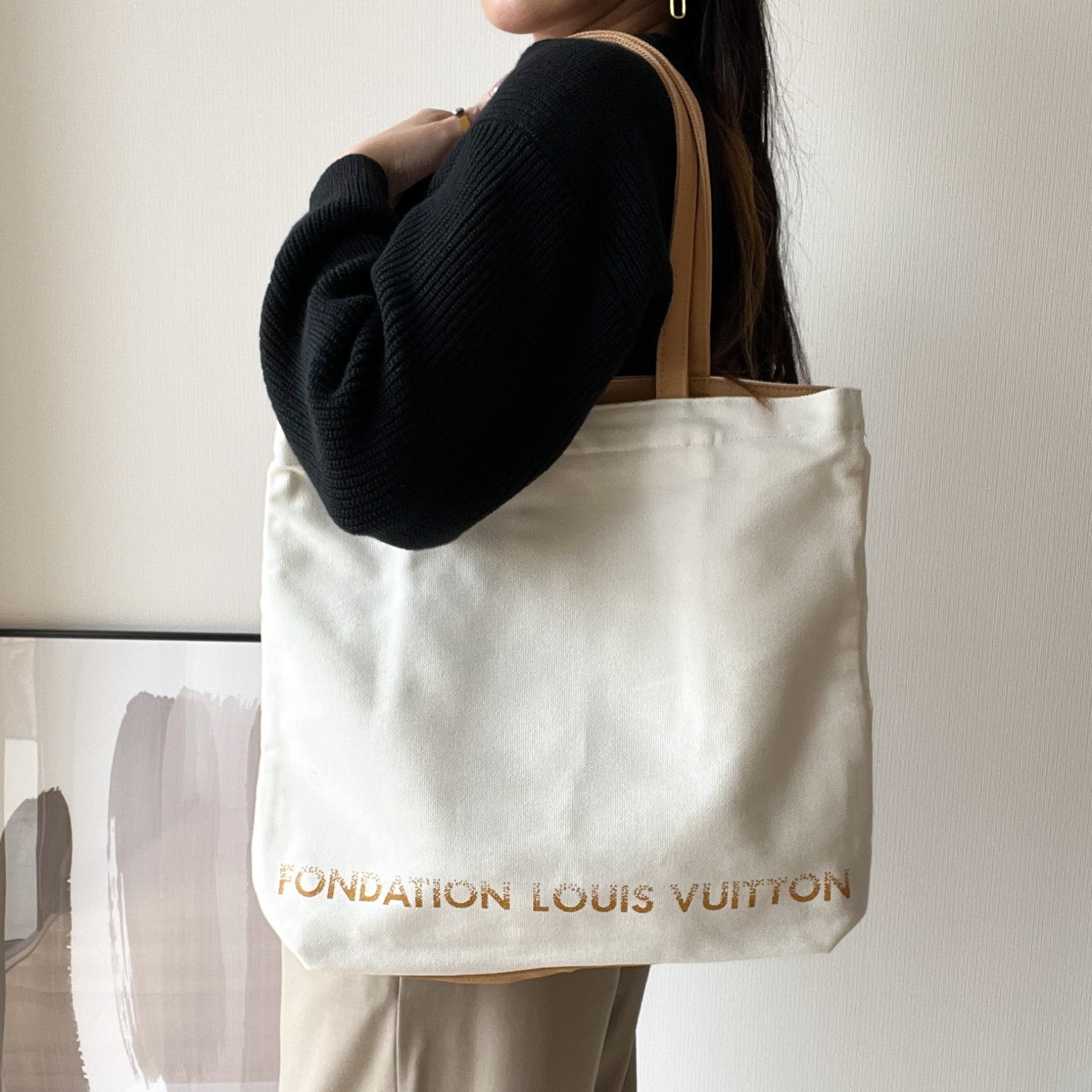 LOUIS VUITTON ルイヴィトン美術館トートバッグ 内ポケット付