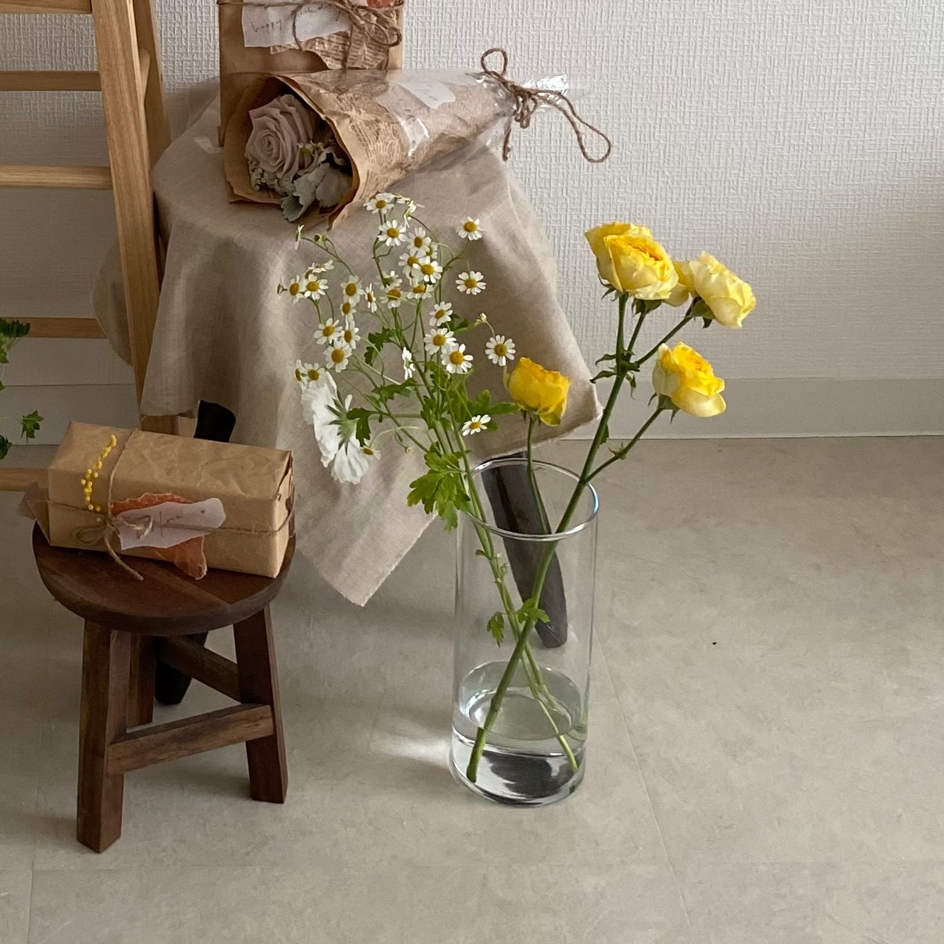 あす楽】IKEA イケア CYLINDER シリンデル 花瓶 3点セット クリア