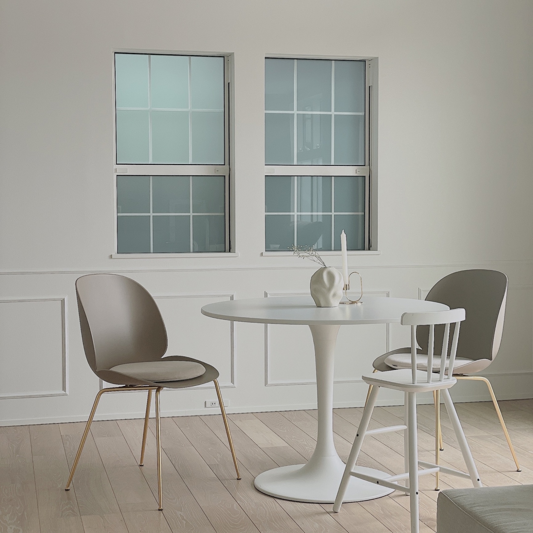 IKEA ドクスタ　DOCKSTA ほぼ新品 DOCKSTA ドクスタ テーブル, ホワイト/ホワイト, 103 cm - IKEA