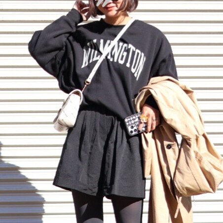 cen.made in Japan/ グログランキュロットパンツ