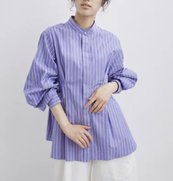 SALE／50%OFF】ボリュームスリーブウエストシェイプシャツ ADAM ET 