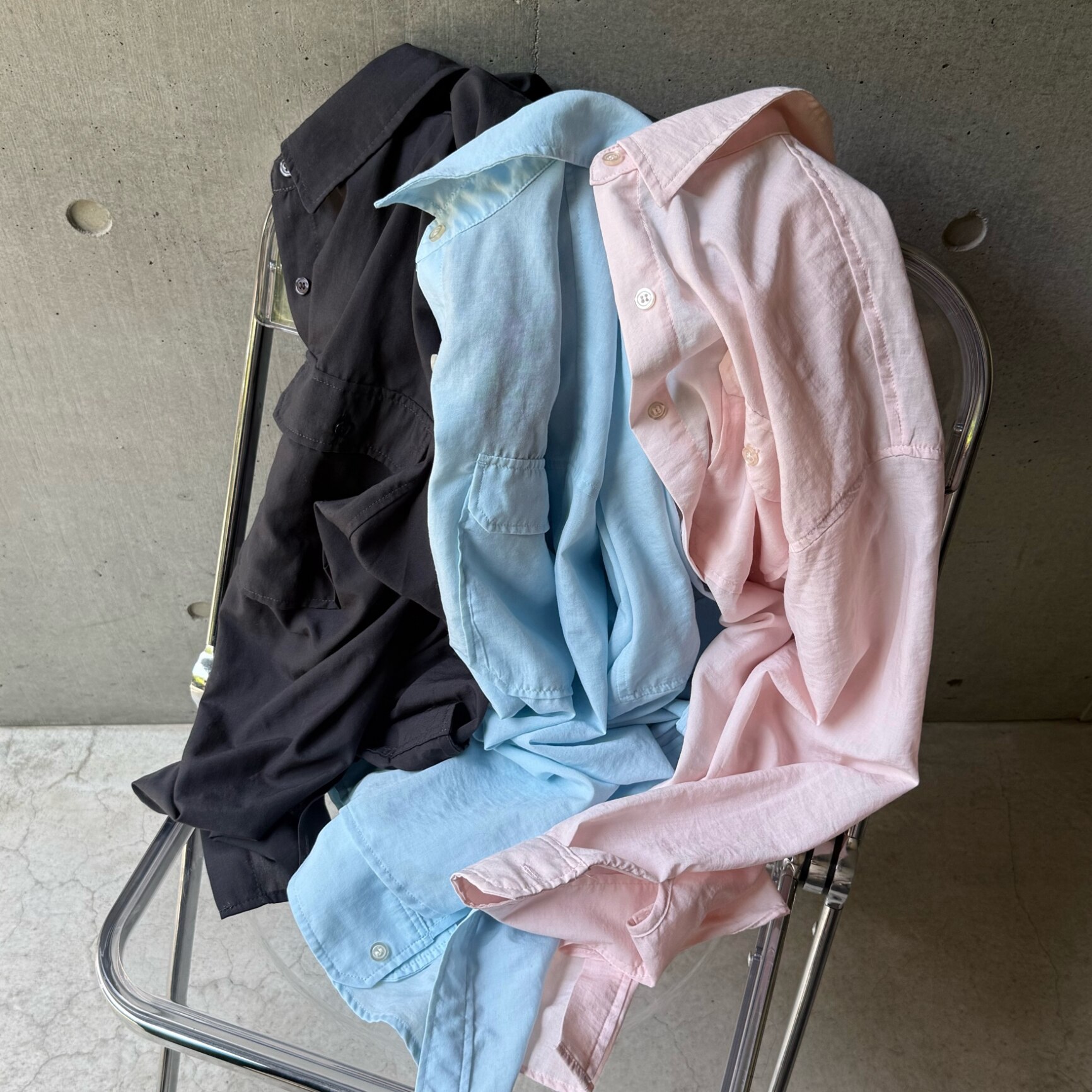【yuki×for/cコラボ】速乾 UVカット ダブルポケット シャツ レディース シワになりにくい リサイクルポリエステル サスティナブル 春 夏 秋 M Lサイズ 洗濯可 for/c フォーシー ドキ子 コラボ 楽天room【メール便可】 - メイン画像 6