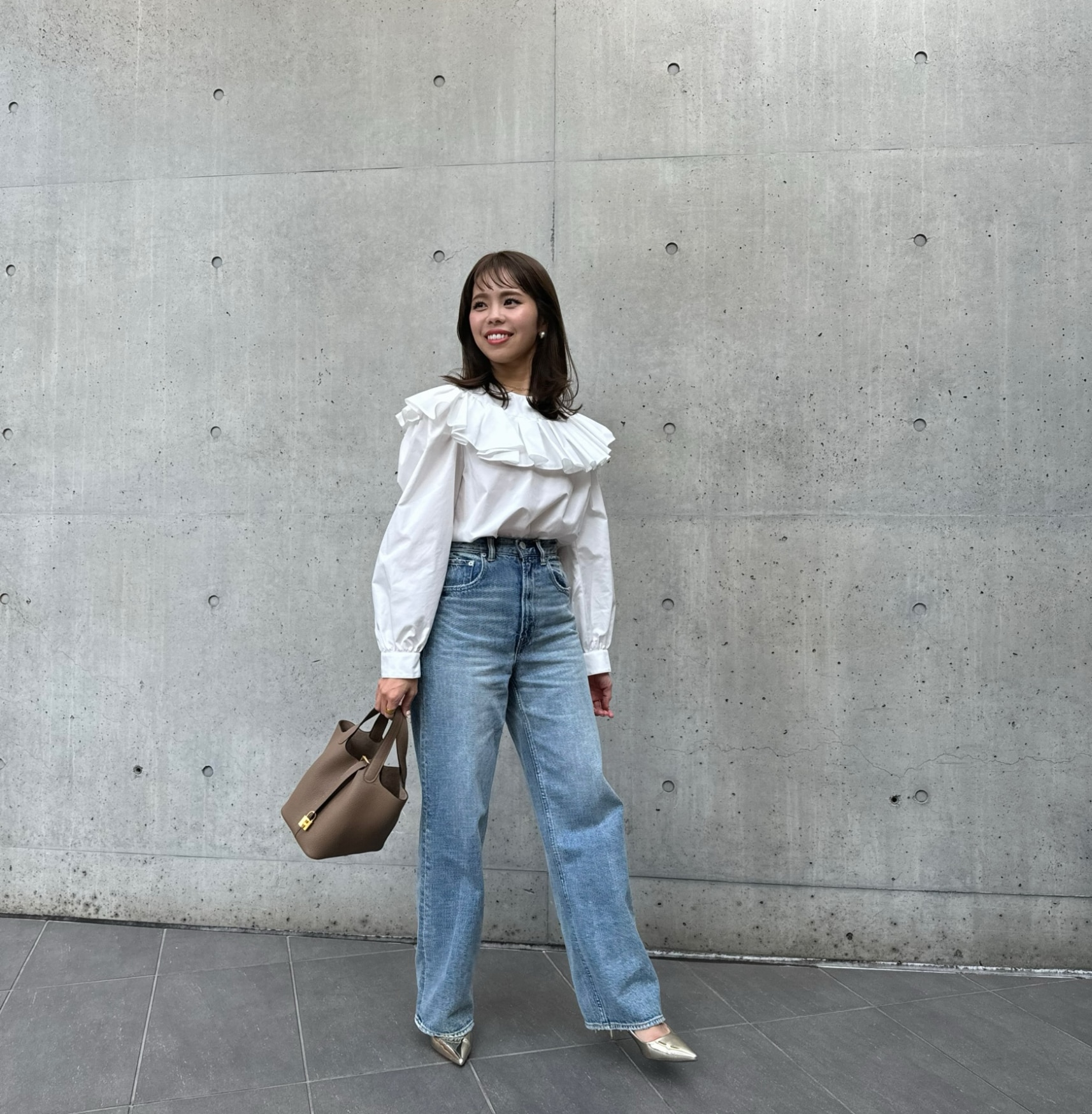 AZUL by moussy AZUL DENIM/ハイウエストワイドデニム アズールバイ