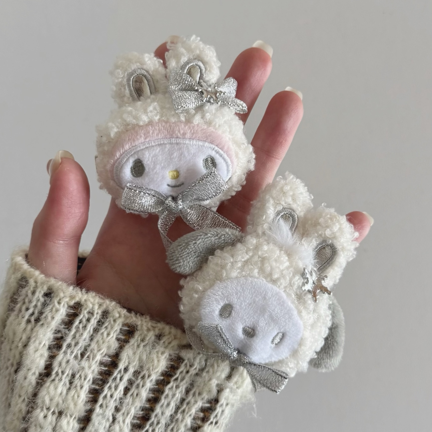 サンリオキャラクターズ シークレットヘアクリップ 全8種類 ふわふわ 