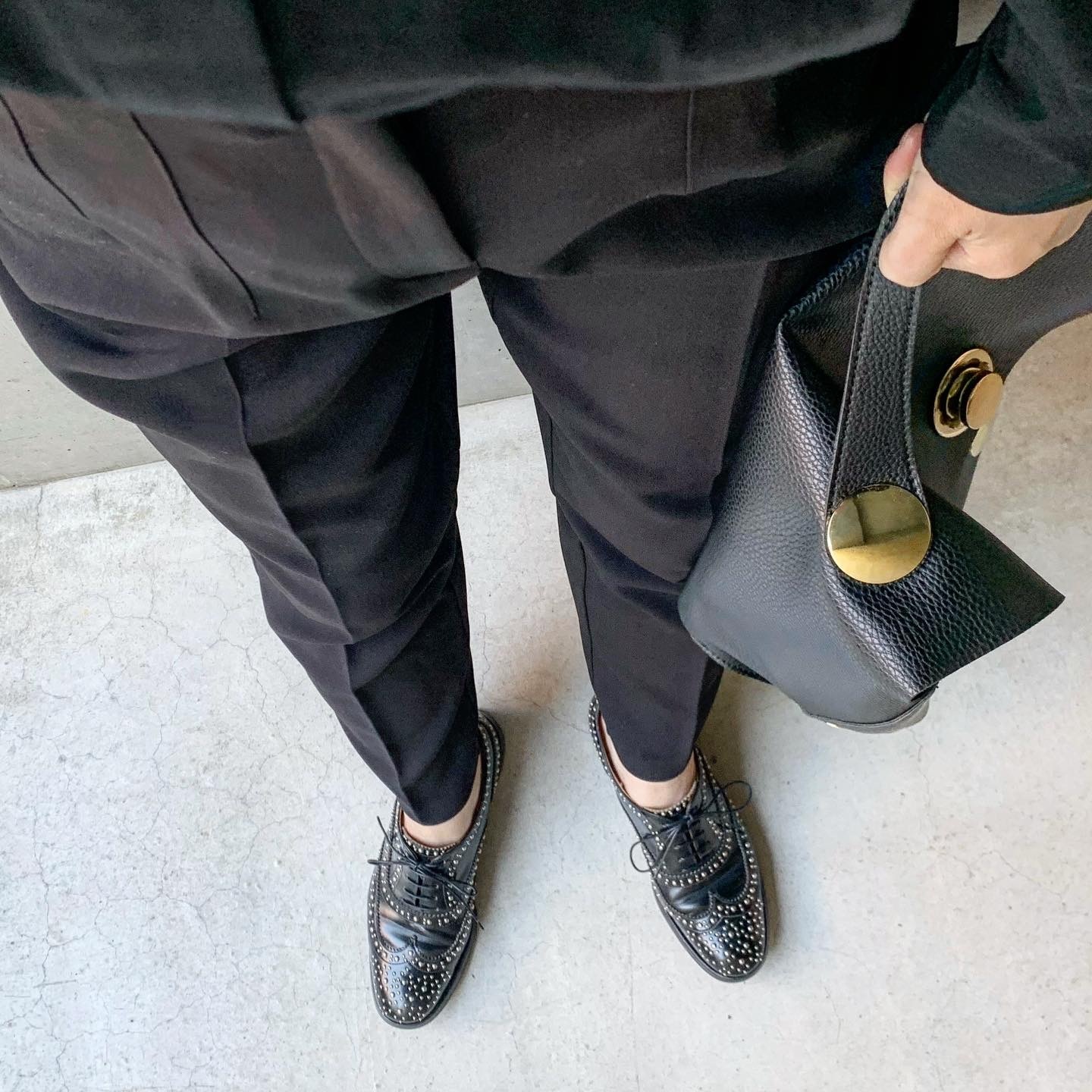 【最大1000円OFFクーポン】 Churchs Burwood Met Polish Binder Calf レディース チャーチ バーウッド シューズ ウイングチップ メット 8746 DE0002 スタッズ ブラック
