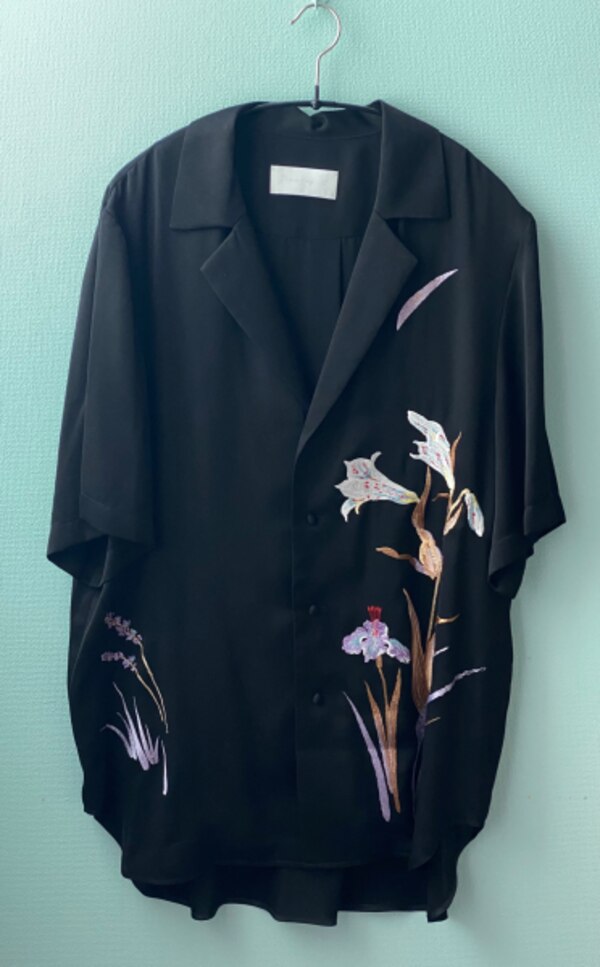 中古】mame kurogouchi◇19SS/Botanical Embroidery Open-Collared 
