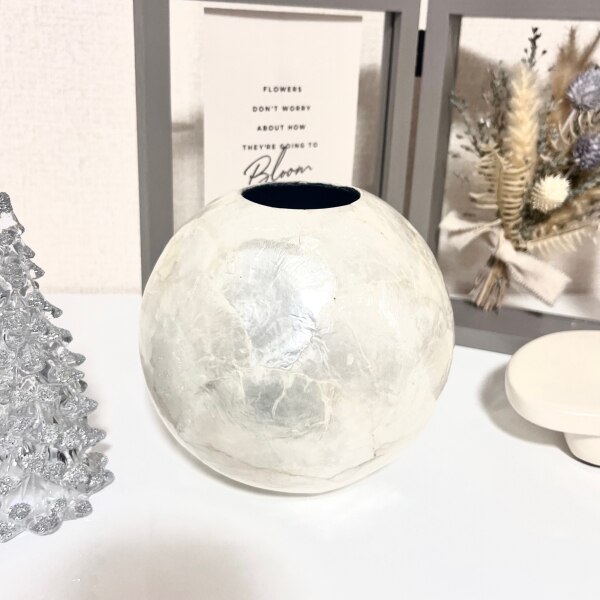 Francfranc シェル フラワーベース L WH フランフラン インテリア  