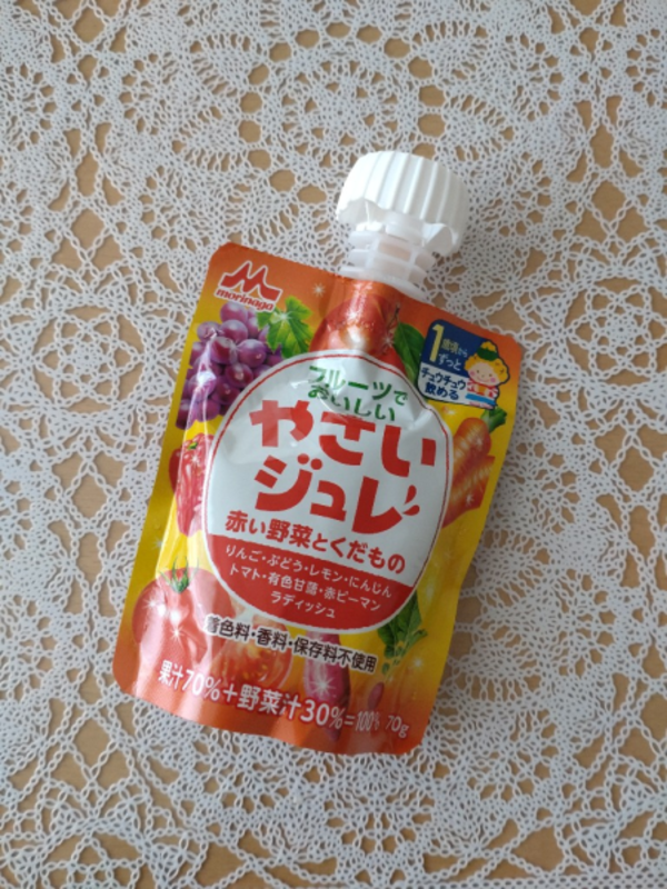 森永 フルーツでおいしいやさいジュレ 赤い野菜とくだもの(70g*10コセット)