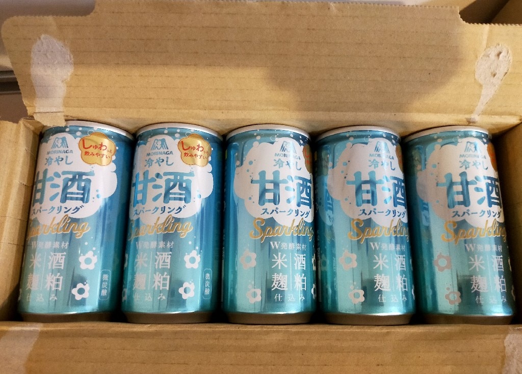 森永製菓 スパークリング甘酒 190ml缶×30本入×(2ケース)｜ 送料無料