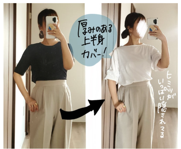 特別送料無料！】M/L/LL/3L トップス 半袖 ゆったり 大きい