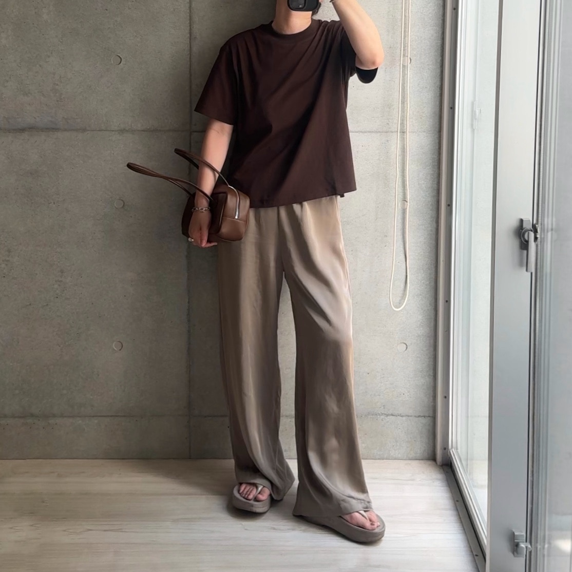 28%OFF【期間限定：3,740円→2,699円！】 パンツ レディース ワイドパンツ サテンパンツ サテン きれいめ 涼しい 夏 イージーパンツ ウエストゴム 大きいサイズ 低身長 高身長 ワンマイルウェア ゆったり 体型カバー 【 サテンイージーワイドパンツ】 元祖冷感coolify