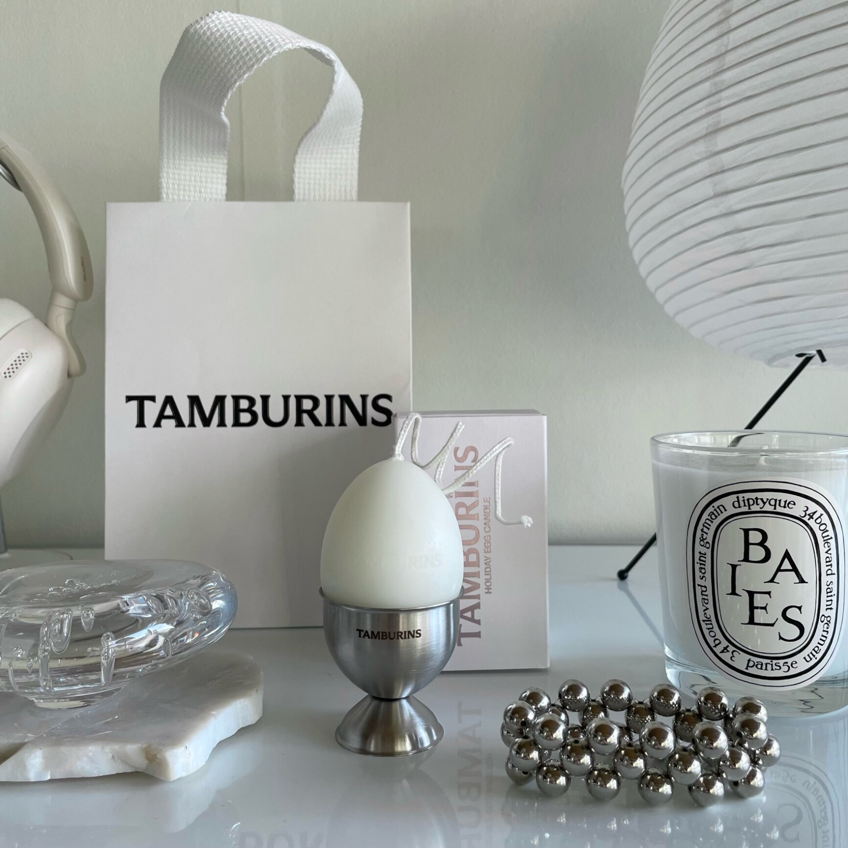 TAMBURINS】タンバリンズ エッグキャンドル 60g TAMBURINS