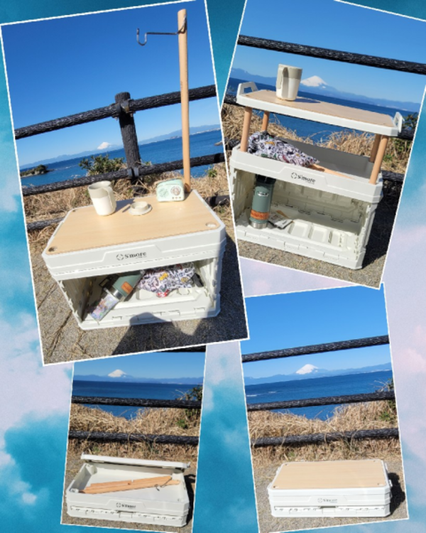 S'more / バニラコンテナ】 折りたたみ コンテナ スモア キャンプ box