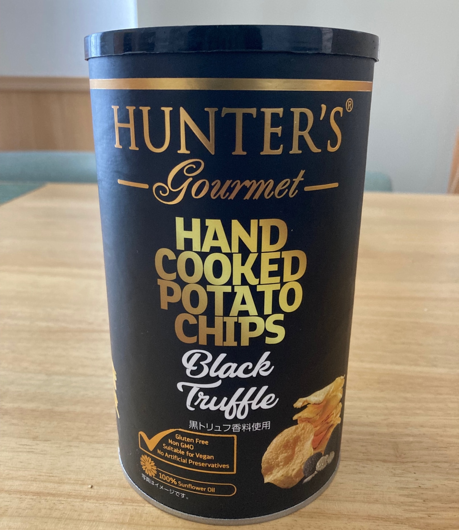 まとめ売り 2個セット ビック缶 150g 今夜比べてみました ハンターズ 黒トリュフ ポテトチップス ハンター 150g Big缶