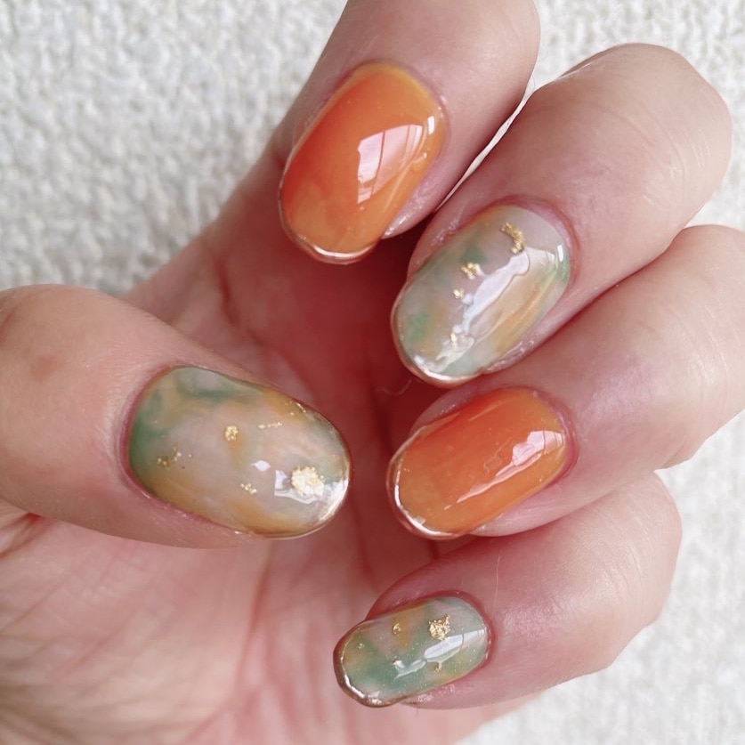 公式】N Chlorophyll：ND-296 ohora gelnails nail オホーラ