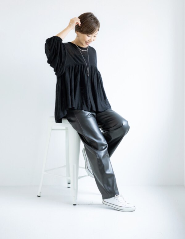 SALE／30%OFF】Curensology フラッフィーギャザーニットプルオーバー 