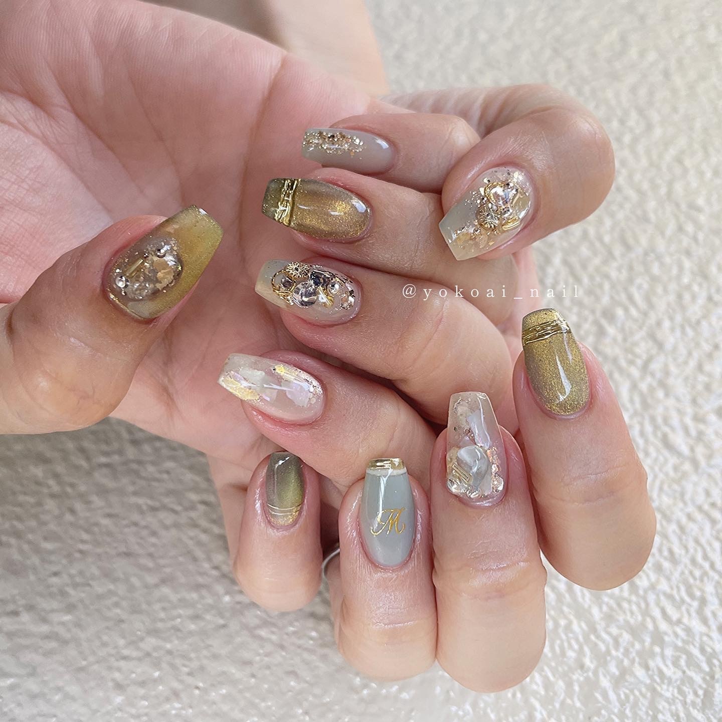 POMOM ネイルセット prism foggy beryl ネイルタウンジェル プリズムシリーズ 全9色 約3g入り
