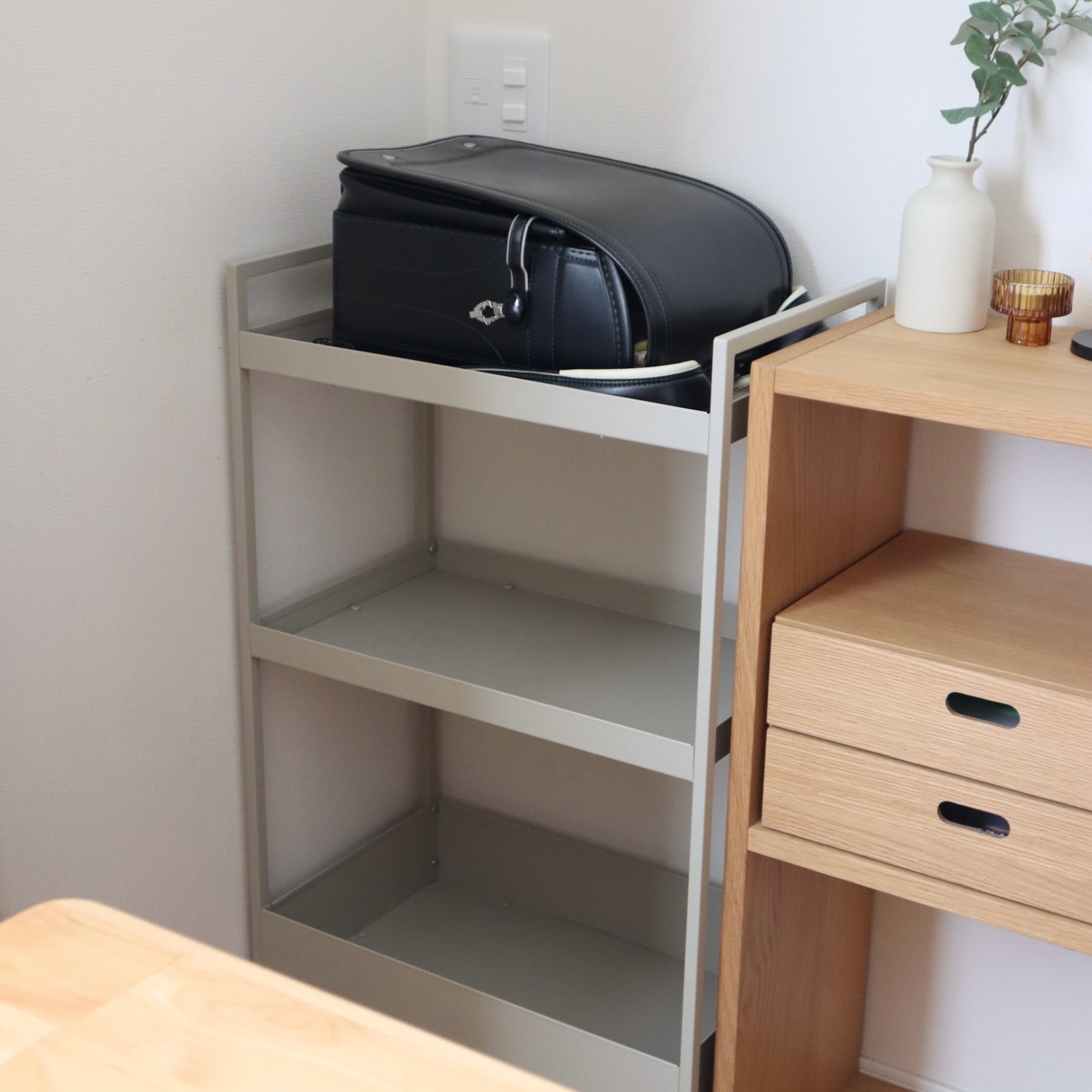 パイン材ユニットシェルフ奥行25cmタイプ・86cm幅・小 幅86×奥行26×高