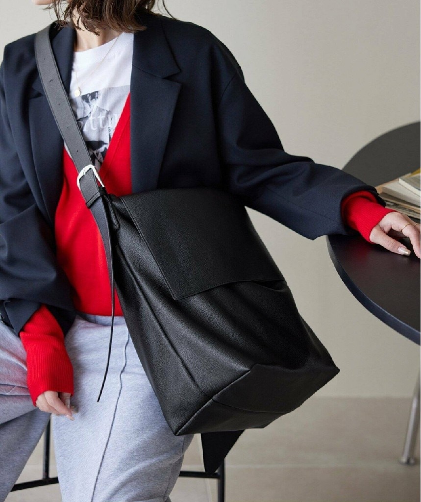 s.oyamada*SLOBE フェイクレザーBAG グリーン SLOBE IENA｜《追加》s.oyamada*SLOBE フェイクレザーBAG