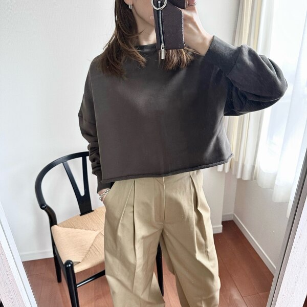 conte ＜conte＞クロップド プルオーバースウェット ユナイテッド 