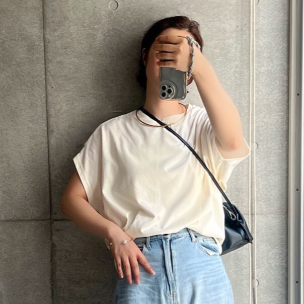 フレンチスリーブ Tシャツ 汗じみ防止 UVカット レディース トップス カットソー 半袖 ノースリーブ 細見え リサイクルポリエステル エコ 春 夏 M L LLサイズ 洗濯可 for/c フォーシー 楽天room【メール便可】 - メイン画像 1