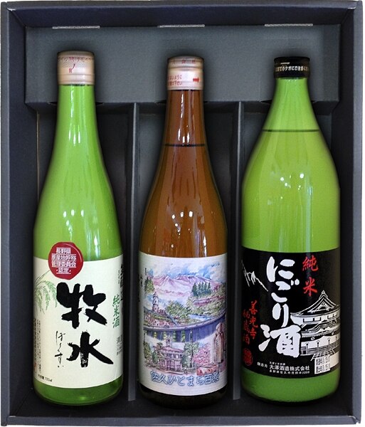 武重本家酒造 きもと純米酒 牧水伴野酒造 純米 澤の花大澤酒造 善光寺秘蔵酒 純米にごり酒