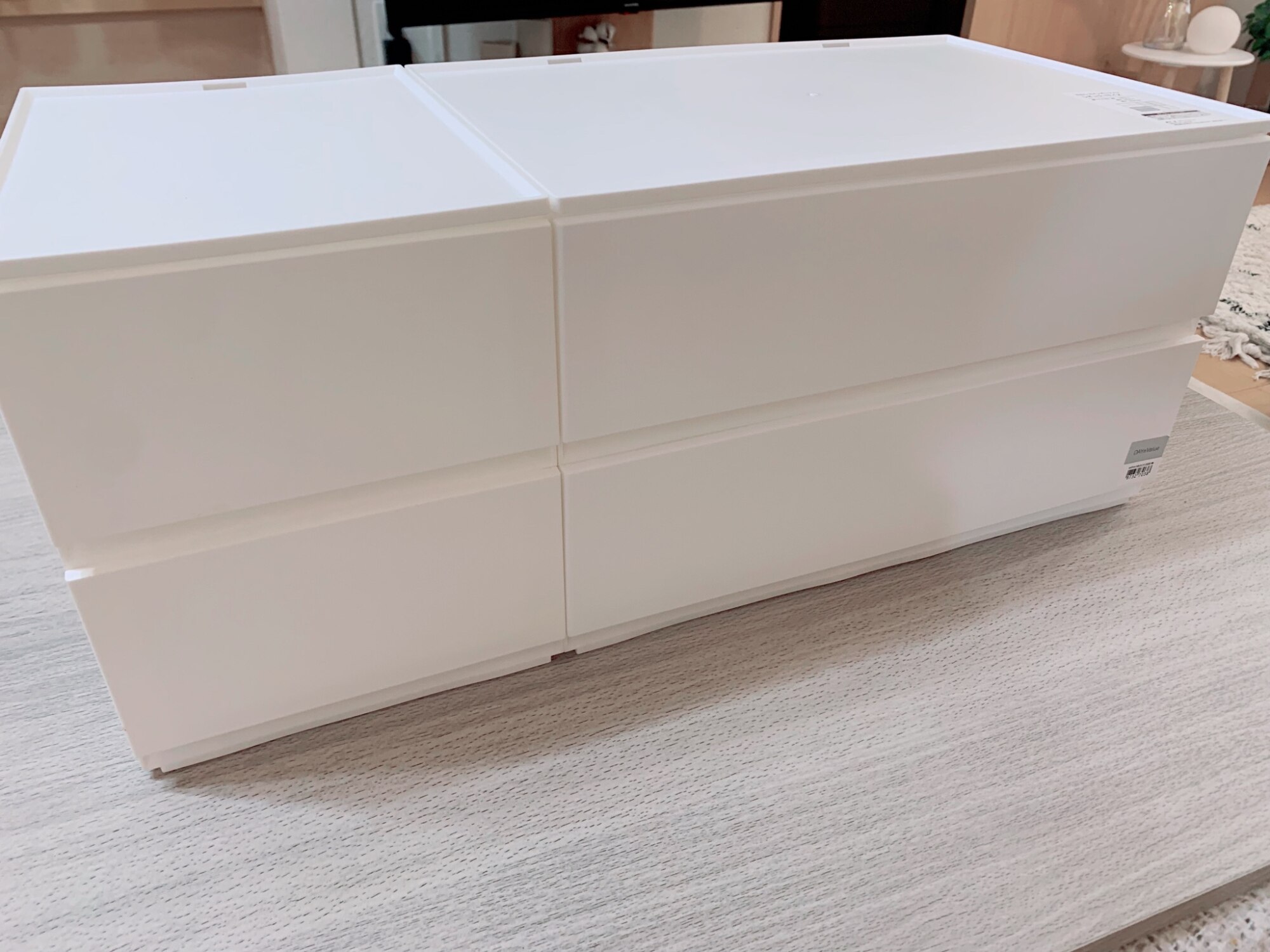 幅38.9cm]引出し Nインボックス レギュラー 2段/引出し2個 ホワイト