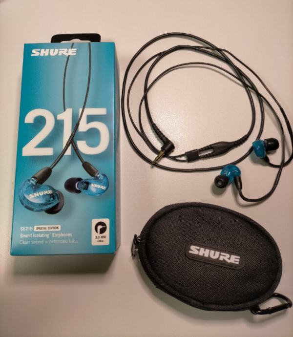SHURE SE215 有線イヤホン 青 SHURE シュア SE215 Special Edition ブルー 有線イヤホン : e
