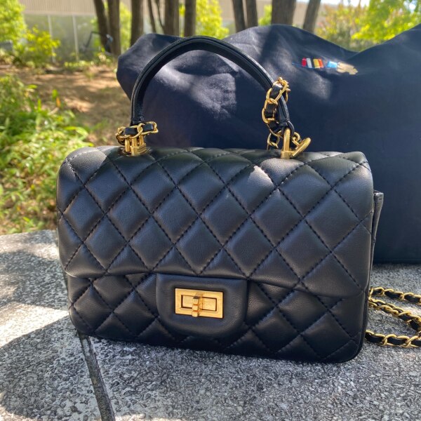 インスタグラマー様愛用 本革 ミニバッグ キルティング レザー シープ 