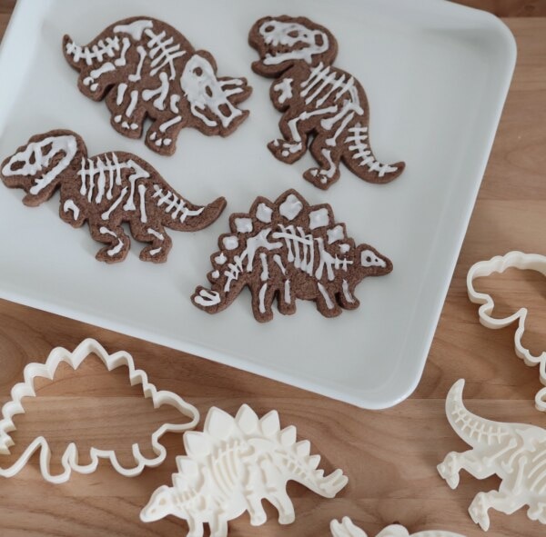 恐竜の化石クッキー型 3個セット クッキー型 型抜き 抜き型 抜型