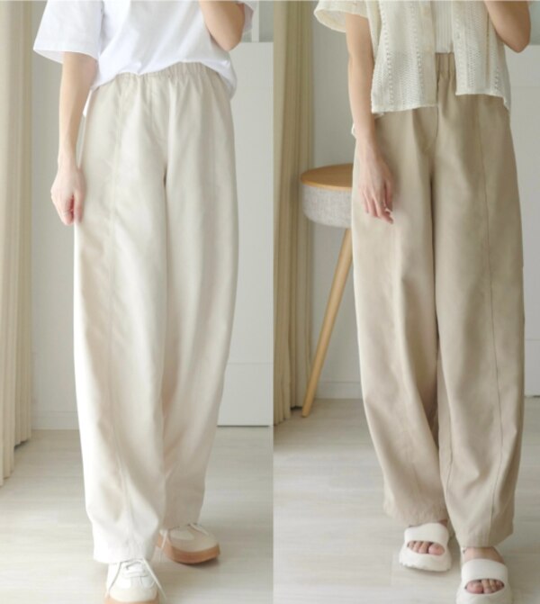 6/25！クーポンで3,290円】 ワイドパンツ コクーンパンツ レディース 
