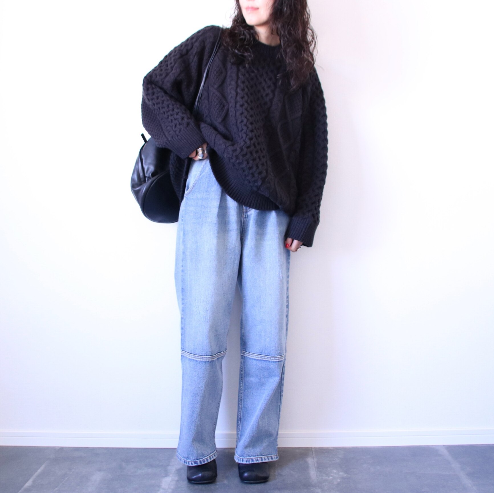 YENN ハイライズタックワイドパンツ　デニム 予約】【11月上旬～中旬入荷予定】YENN イエン HIGHRISE