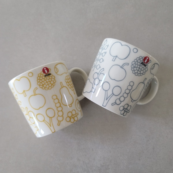 2点セット】パールグレー ＆ イエロー セット イッタラ フルッタ マグ 