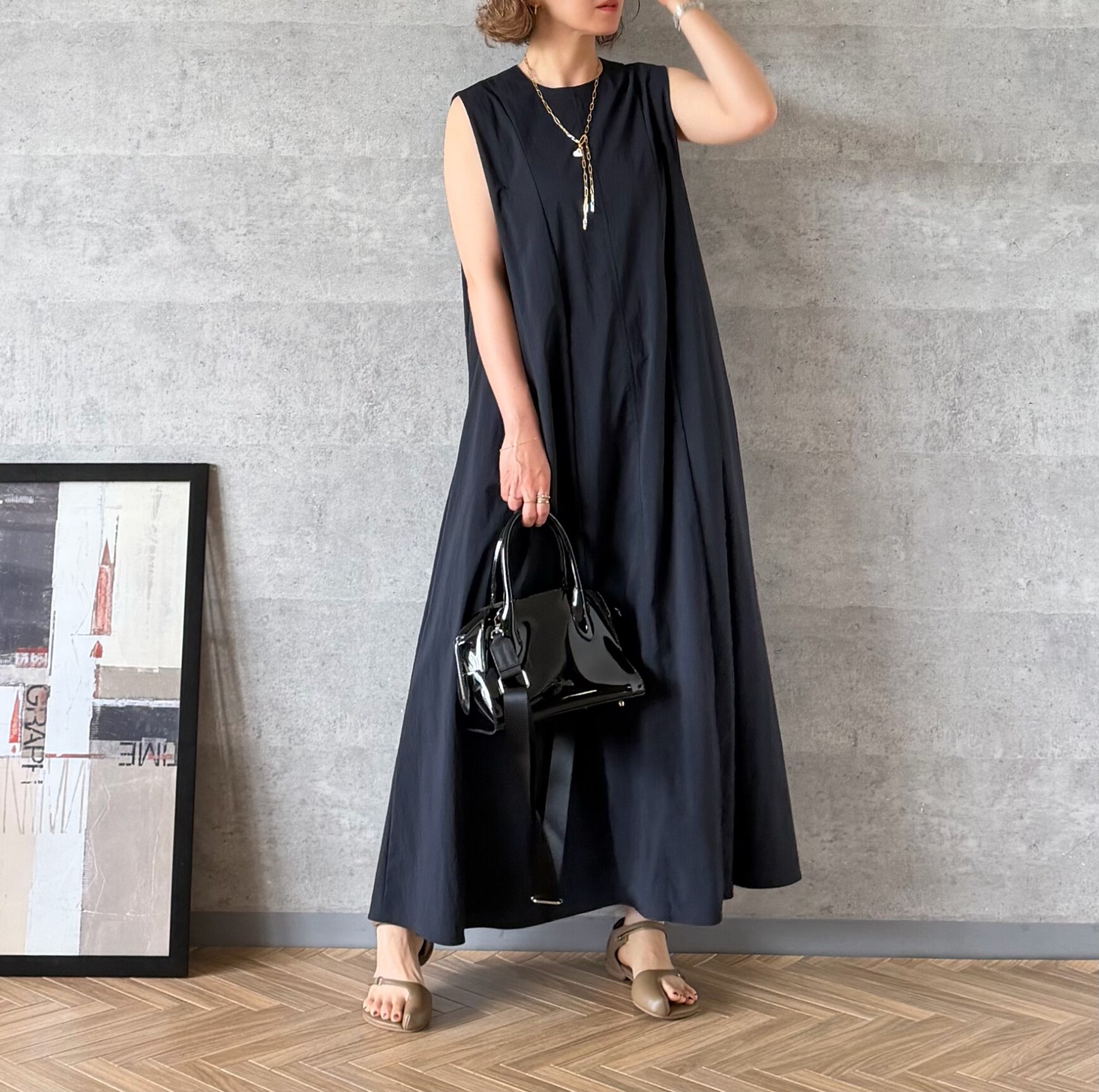 N.O.R.C ナイロンタスランワンピース ネイビー 送料込み SALE／50%OFF】N.O.R.C ナイロンタスランワンピース【AIRY MOTION