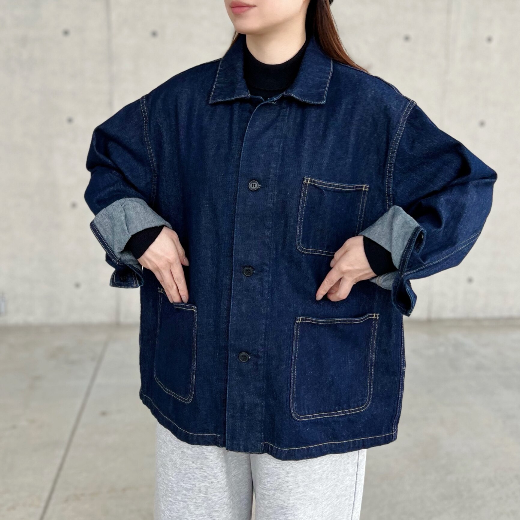 かぐれ 『ユニセックス』デニムカバーオール カグレ ジャケット