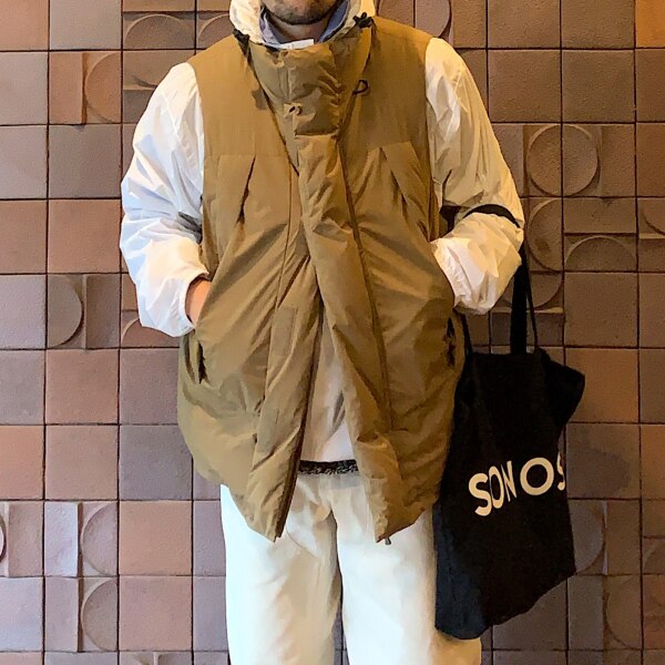 GORE-TEX INFINIUM FIELD DOWN VEST - BEIGE (BW-18022W) DAIWA PIER39 