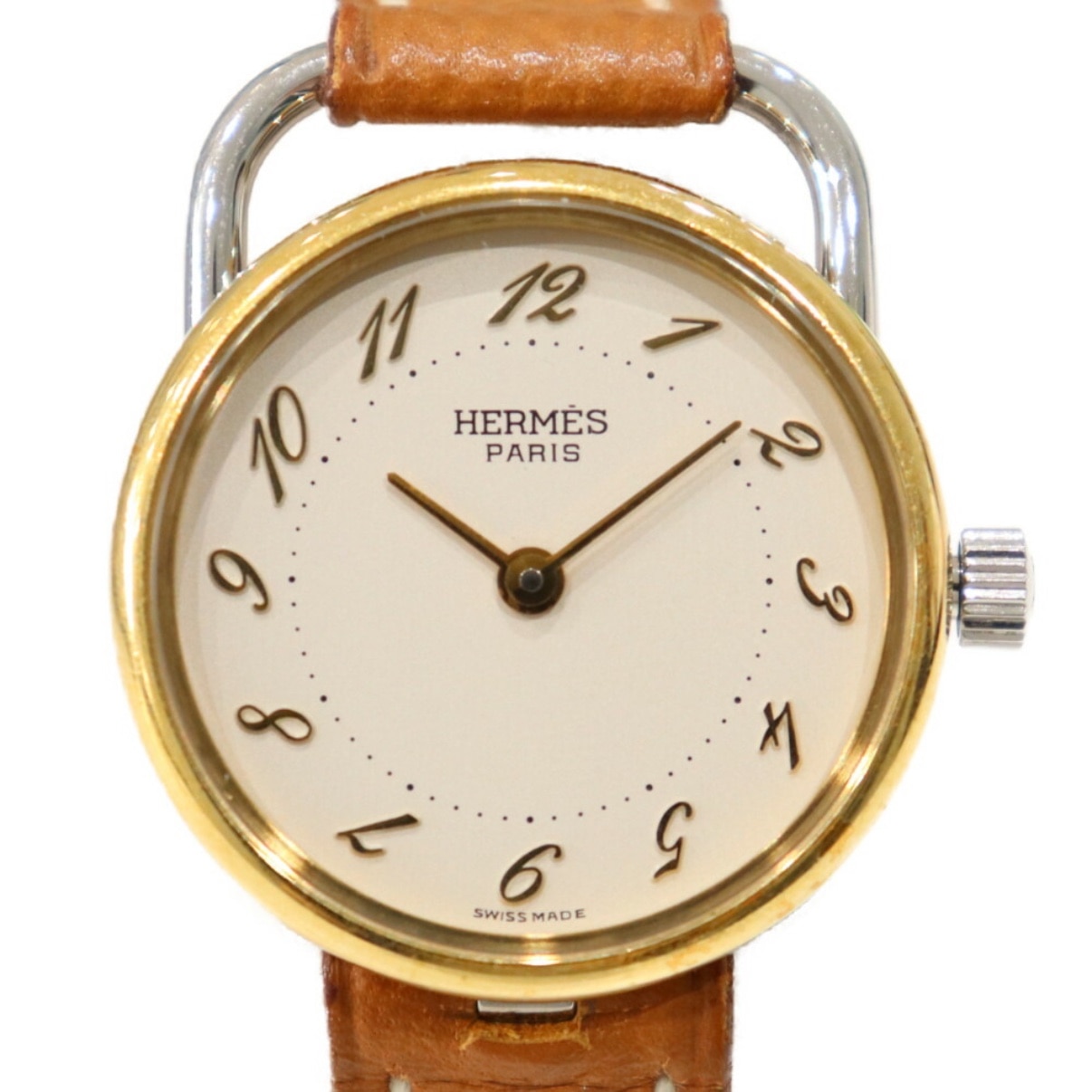 内外箱・ギャラあり】HERMES エルメス アルソー SS 金張りステンレス