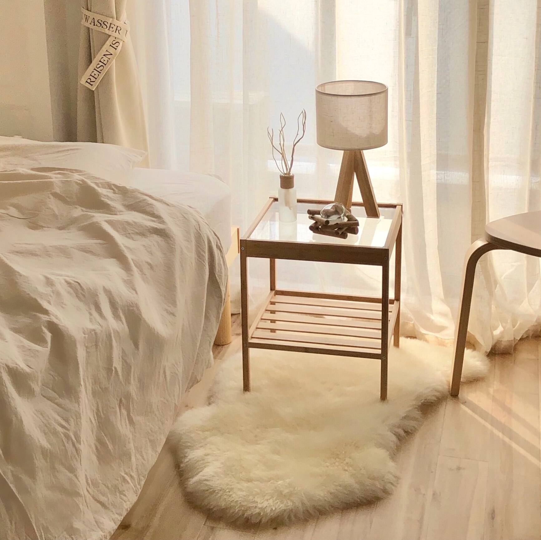 【配送料込み】 SKÅLBODA + ULLERSLEV IKEA】【選べる4カラー】ULLERSLEV ウッレルスレヴ ムートン/羊皮, 85 cm